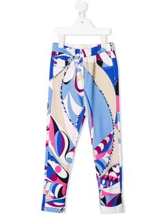 Emilio Pucci Junior брюки с абстрактным принтом