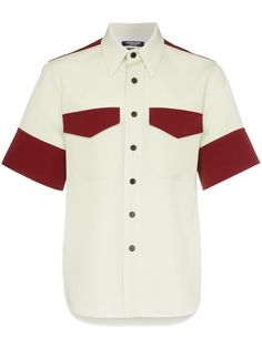 Calvin Klein 205W39nyc рубашка с короткими рукавами и контрастными карманами
