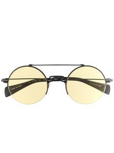 Yohji Yamamoto солнцезащитные очки в круглой оправе