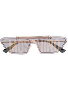 Moschino Eyewear солнцезащитные очки в оправе кошачий глаз с логотипом