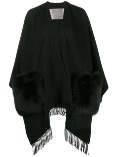 Herno кейп с карманами