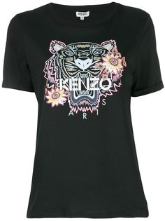 Kenzo футболка с принтом Tiger
