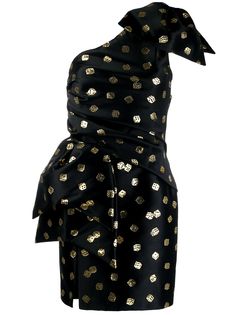 Moschino платье асимметричного кроя с принтом