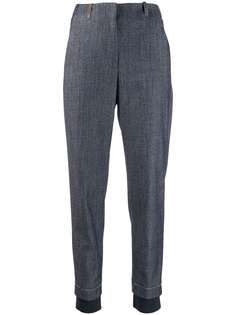 Peserico многослойные зауженные брюки