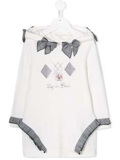 Lapin House платье с оборками и капюшоном