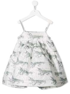 Caroline Bosmans расклешенное платье с принтом