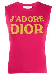 Christian Dior Pre-Owned топ JAdore Dior 2001-го года с принтом