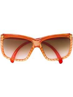 Christian Dior солнцезащитные очки с массивной оправой pre-owned