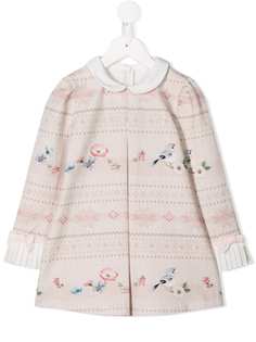 Lapin House платье со складками на манжетах