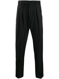 Lardini строгие брюки с пряжкой на поясе