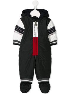 Lapin House зимний комбинезон с капюшоном и контрастными рукавами