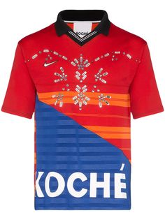 Koché футболка Football с кристаллами