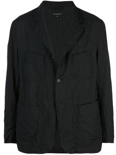 Engineered Garments полосатый пиджак с карманами