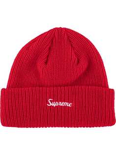Supreme шапка бини с логотипом