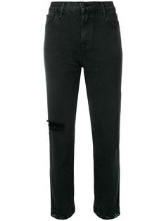 J Brand cropped slim-fit jeans