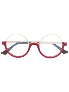 Marni Eyewear очки в круглой контрастной оправе
