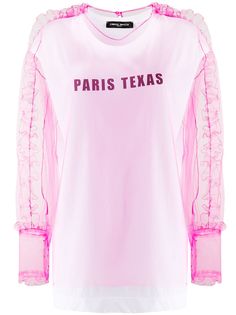 Frankie Morello толстовка из тюля с оборками