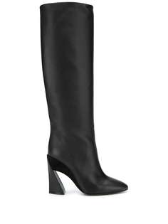 Salvatore Ferragamo сапоги на скульптурном каблуке