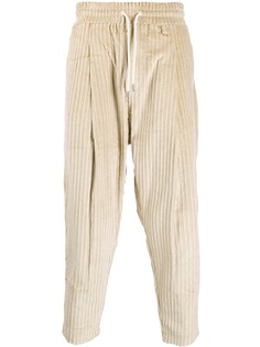 Drôle De Monsieur drawstring corduroy trousers