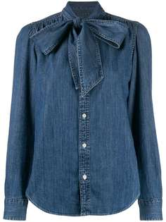 Polo Ralph Lauren джинсовая рубашка с бантом