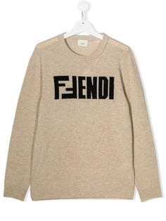 Fendi Kids джемпер FFendi вязки интарсия