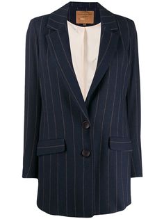 ALESSIA SANTI longline striped blazer