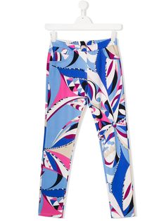 Emilio Pucci Junior легинсы с геометричным принтом