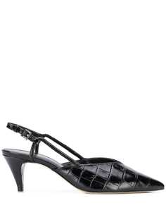 Michael Michael Kors embossed kitten-heel pumps