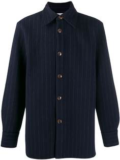 Séfr pinstriped overshirt jacket