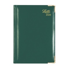 Ежедневник Letts LEXICON (PU), A5, белые страницы, зеленый