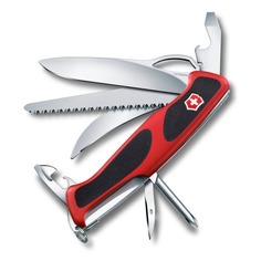 Складной нож Victorinox RangerGrip 58 Hunter, функций: 13, 130мм, красный / черный, коробка картонная [0.9683.mc]