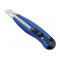 Упаковка ножей канцелярских KW-Trio 3713BLUE 3713blue 18мм, металл, синий, блистер 12 шт./кор.