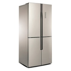 Холодильник KENWOOD KMD-1815GBE, трехкамерный, бежевый стекло