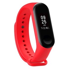 Ремешок DF xiClassicband-02 для Xiaomi Mi Band 3/4, красный [df xiclassicband-02 (red)]