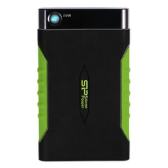Внешний жесткий диск SILICON POWER Armor A15, 2Тб, черный/зеленый [sp020tbphda15s3k]