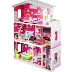 Дом для кукол Edufun с мебелью 115 см