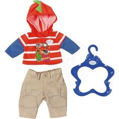 Одежда для куклы Baby Born Комплект, оранжевая кофта