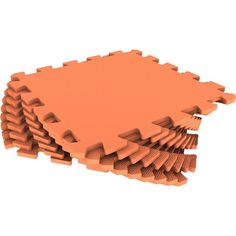 Коврик-пазл Eco-cover цвет: оранжевый (9 дет.) 100 х 100 см