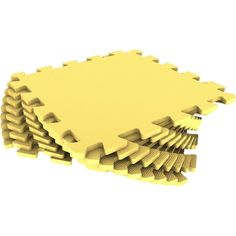 Коврик-пазл Eco-cover цвет: желтый (9 дет.) 100 х 100 см