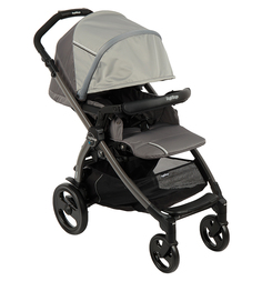 Коляска прогулочная Peg-Perego Book Plus Pop Up Sportivo с шасси Book Plus 51 Jet, цвет: class grey