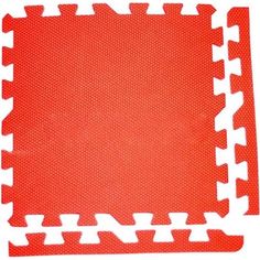 Коврик-пазл Eco Cover цвет: красный (9 дет.) 90 х 90 см