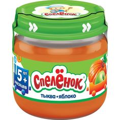 Пюре Спеленок тыква-яблоко с 5 месяцев, 80 г