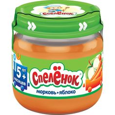 Пюре Спеленок яблоко-морковь с 5 месяцев, 80 г