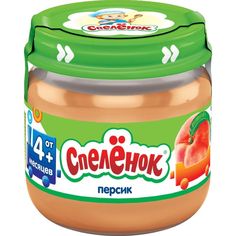 Пюре Спеленок персик с 4 месяцев, 80 г