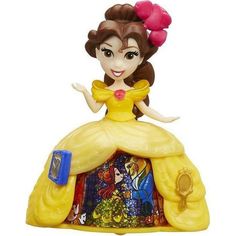 Кукла Disney Princess Принцесса в платье Белль в платье с волшебной юбкой 8.5 см