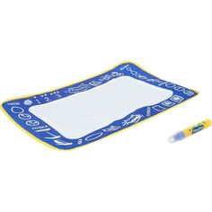 Коврик для рисования AquaArt 1Toy с водным маркером цвет: синий, 30 х 45 см
