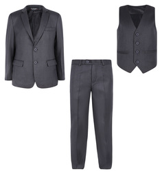 Костюм пиджак/жилет/брюки Rodeng, цвет: серый