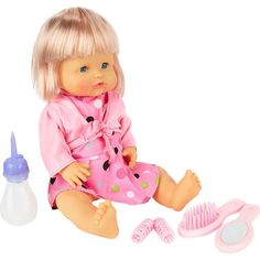 Кукла Tongde Радочка в розовом платье в горошек 39 см