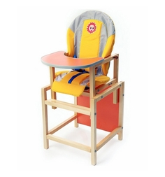 Стульчик для кормления Вилт Солнышко, цвет: желтый