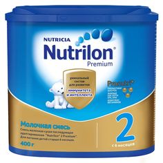 Молочная смесь Nutrilon Premium 2 PronutriPlus с 6 месяцев, 400 г